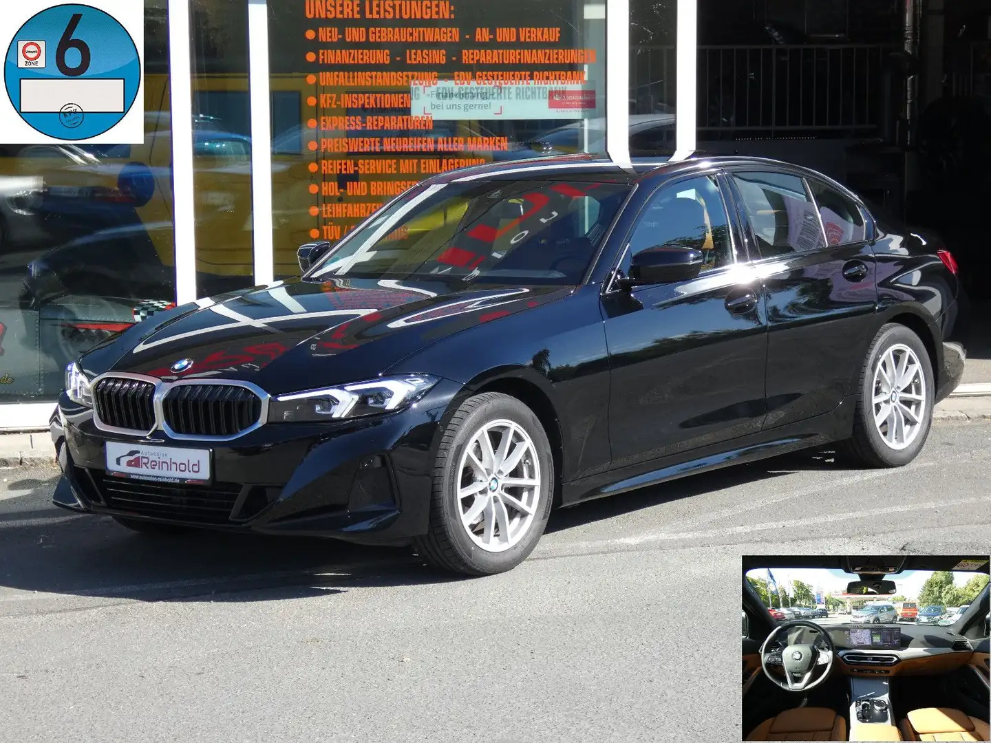 BMW 318 i Leder Cognac Kamera LED + 8 Jahre Garantie! Schwarz - 1