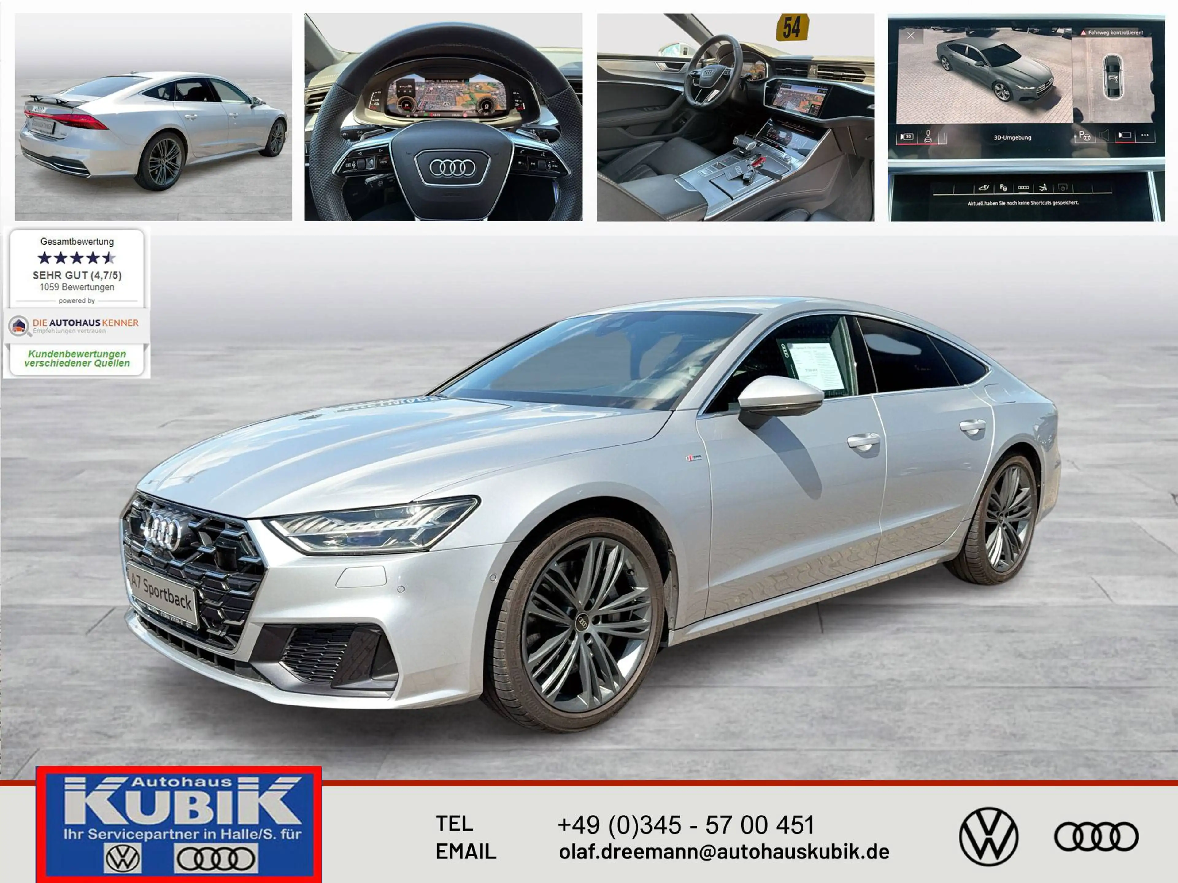 Audi A7 A7 Sportback 50 TFSIe Hybrid quattro+Laserlicht+BO