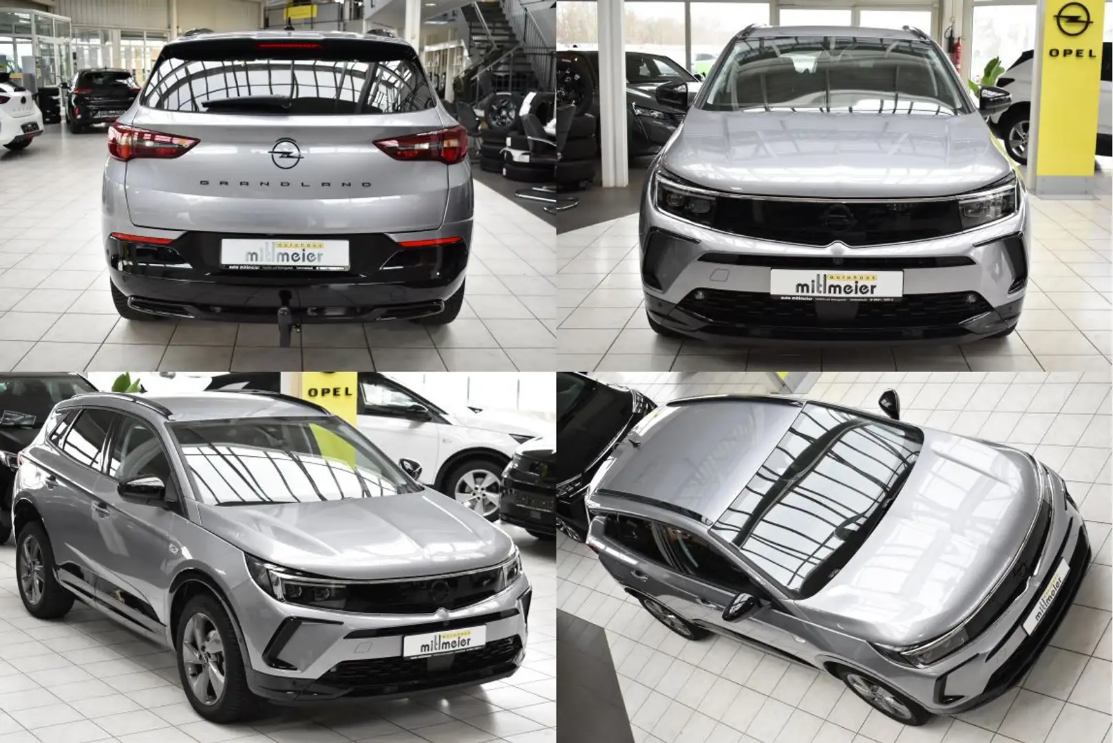 Opel Grandland 1.2T GS. AHK NAVI Matrix LED el.Heckkl Grau - 2
