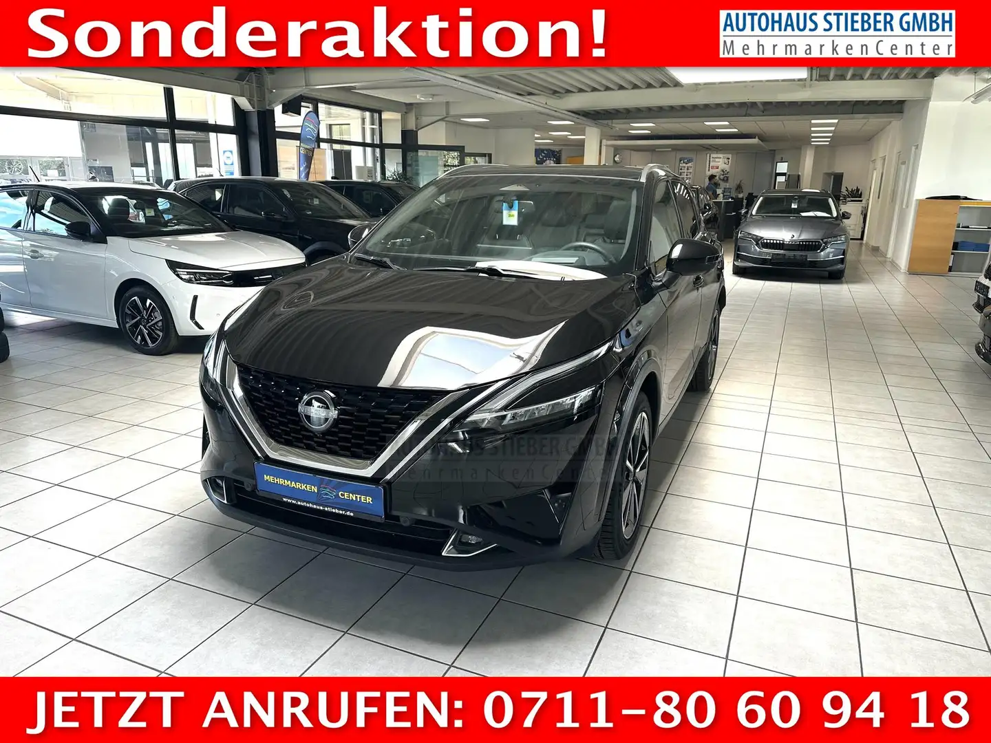 Nissan Qashqai Tekna+ PANO+360KAM+BOSE+NAVI+SHZ+MASSAGE 116 kW... Noir - 1