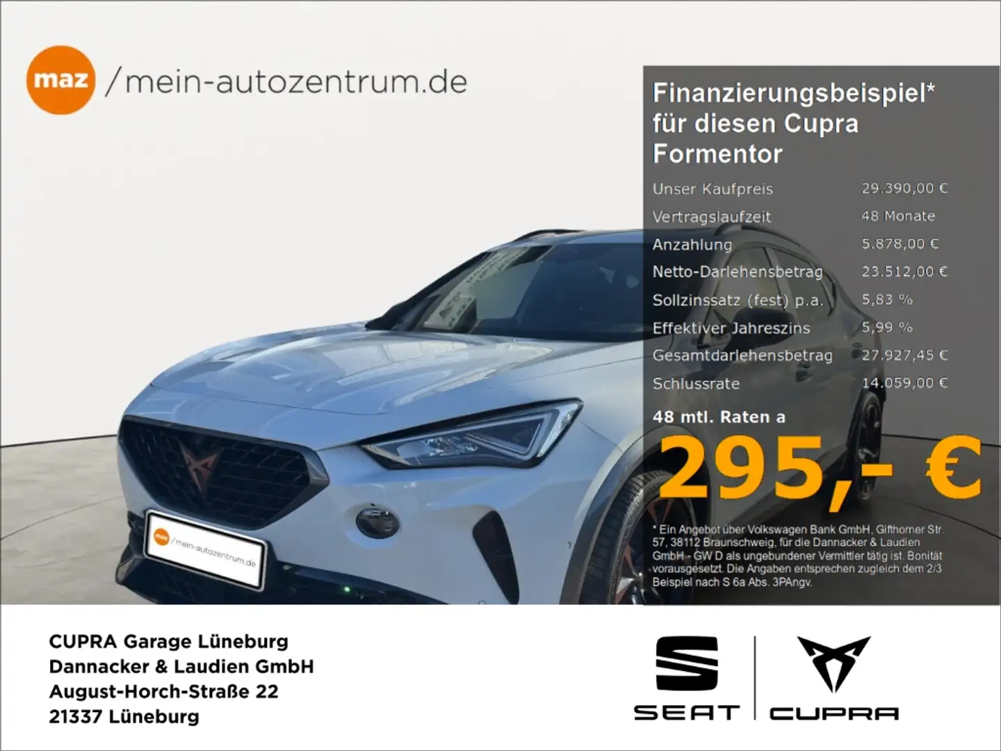 CUPRA Formentor VZ 1.4 e-HYBRID Alu LED AHK Pano Top View Navi DCC Weiß - 1