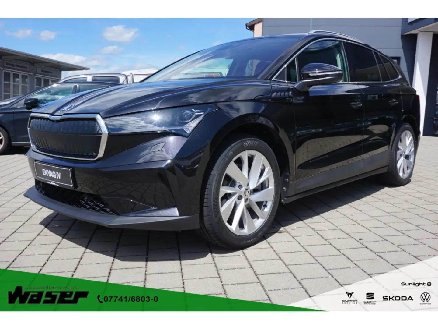 Skoda Enyaq 80 First Edition Suite AHK Navi LED ACC Kamera 20' Schwarz - 1