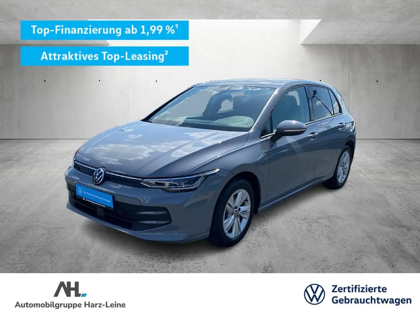 Volkswagen Golf VIII 1.5 e TSI Life AHK LED PDC ACC SHZ DAB+ App-C Grau - 1