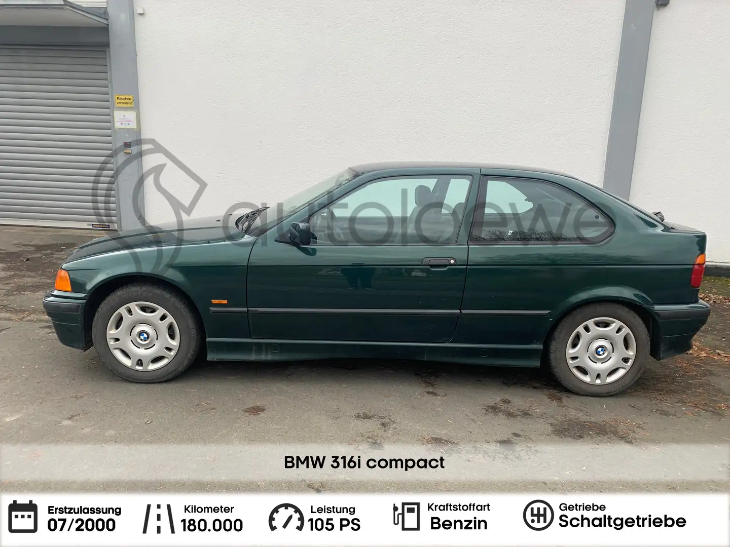 BMW 316 316i compact Зелений - 2