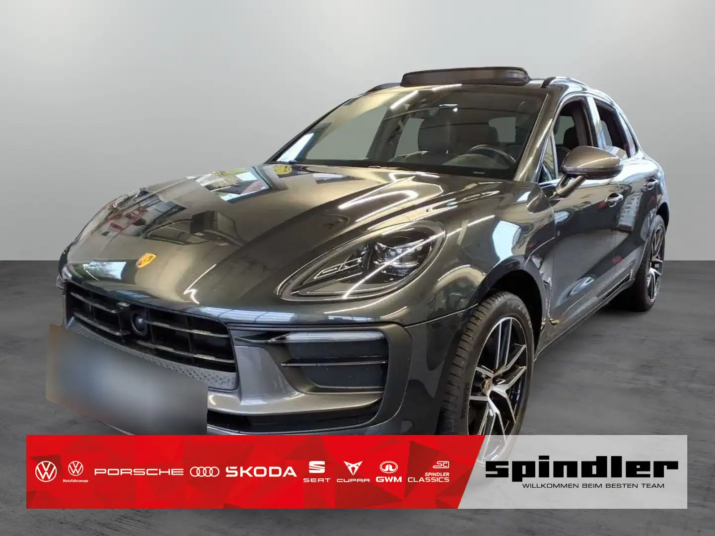 Porsche Macan T PTM / Pano, Standh, Navi, 360°, LED, AHK Grau - 1