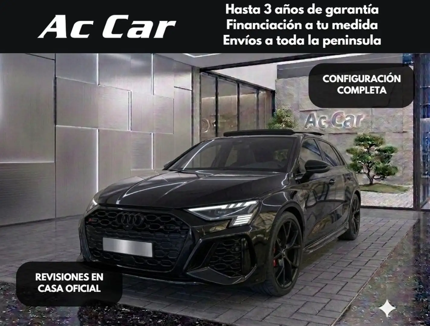 Audi RS3 Sportback quattro S tronic 294kW Negro - 1