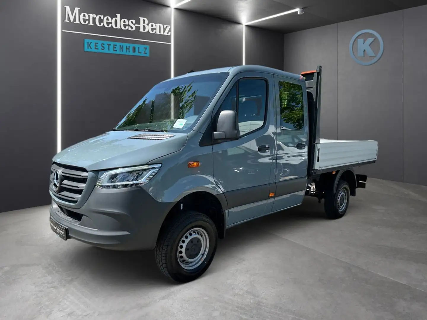 Mercedes-Benz Sprinter 319 CDI Pritsche Allrad AHK 3,5t LED Gris - 2