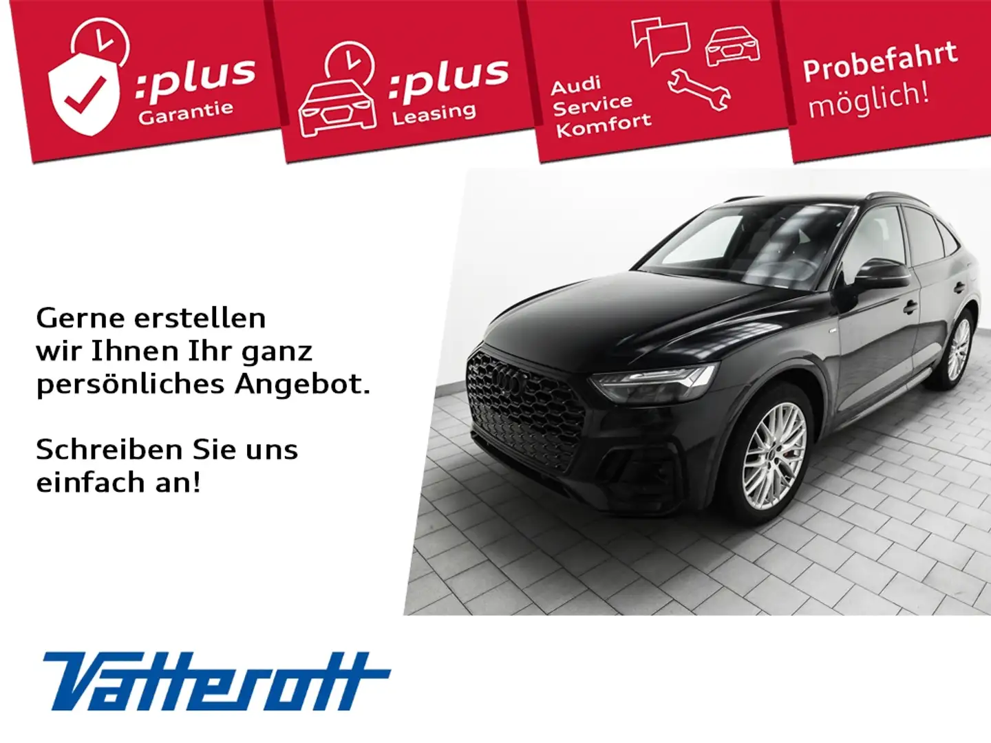 Audi Q5 Sportback 55 TFSI e S line AHK HuD Luftfeder Zwart - 1