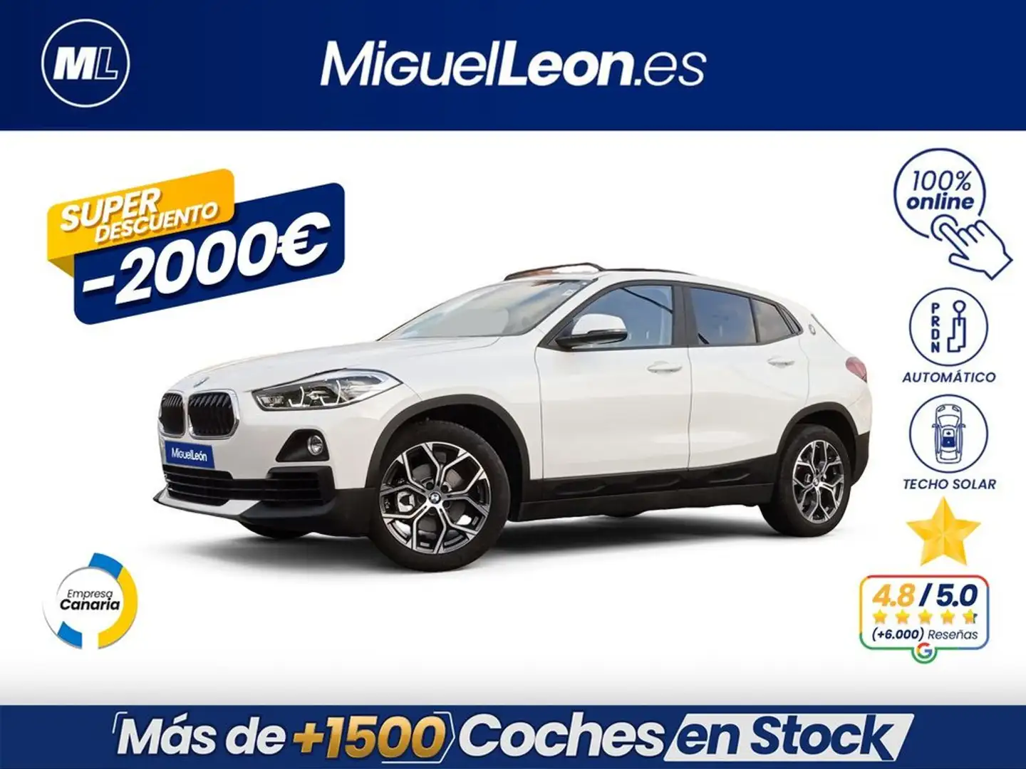 BMW X2 sDrive18i Blanc - 1