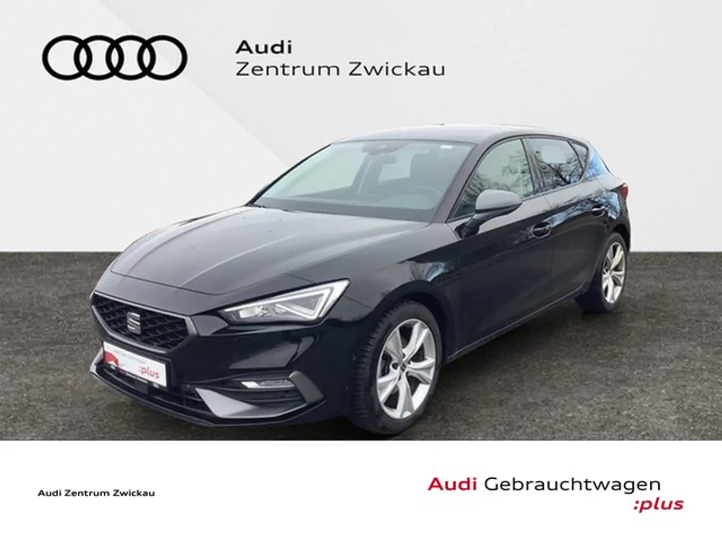 SEAT Leon 2.0TDI FR-Line LED Scheinwerfer, Navi, Parkassi... Schwarz - 1