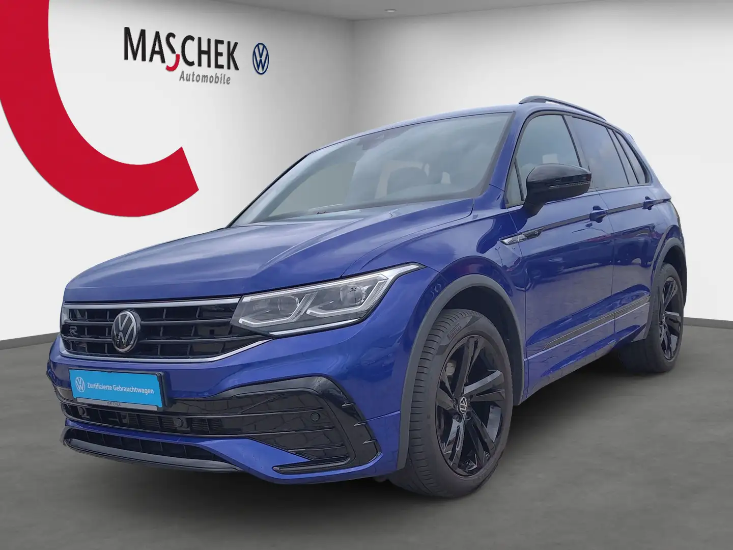 Volkswagen Tiguan R-Line 2.0 TSI 4M DSG AHK Black Rear View ACC VC Blau - 1