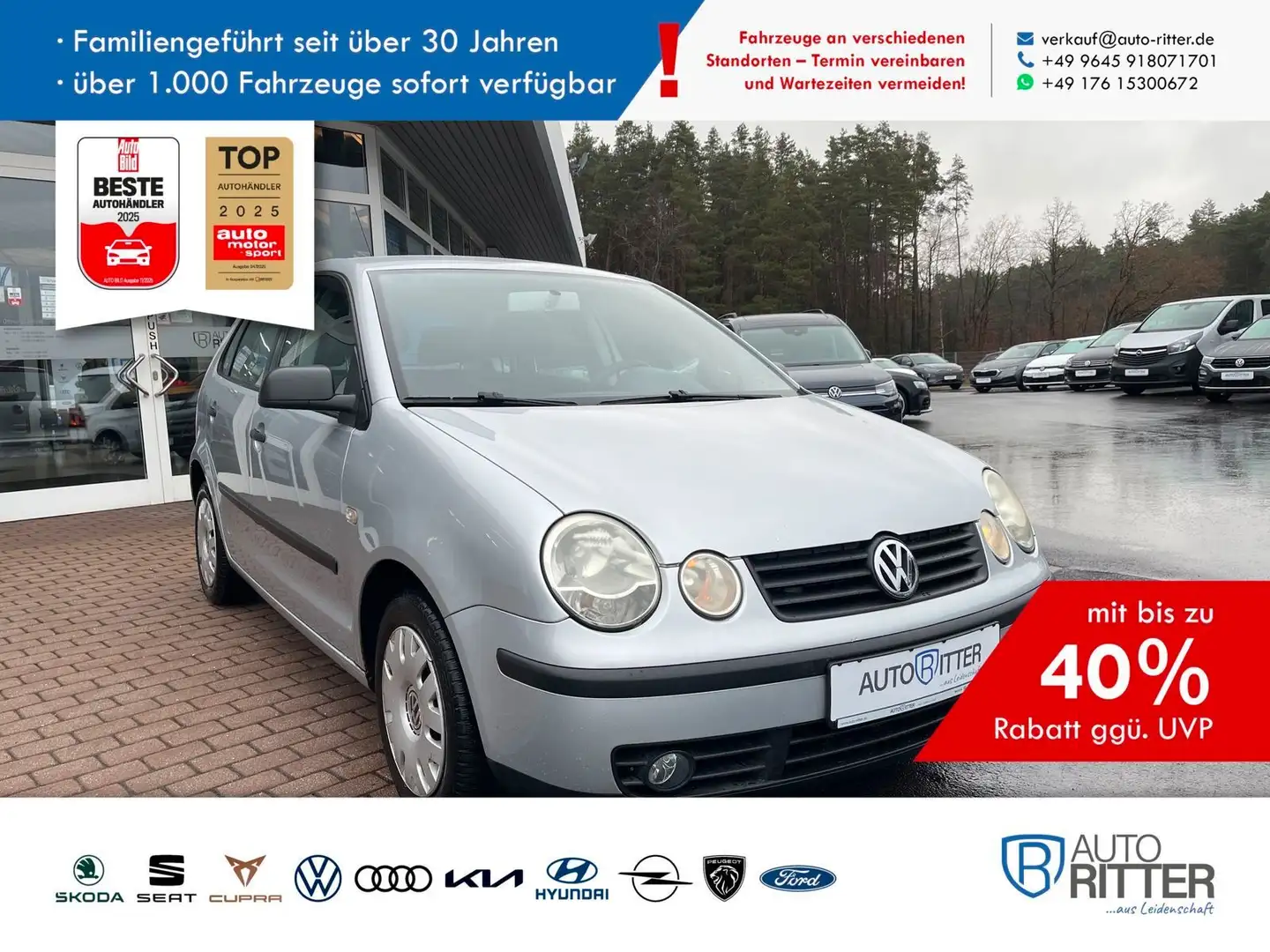 Volkswagen Polo 1.2 "Plus" Sitzheizung+Klima Grau - 1