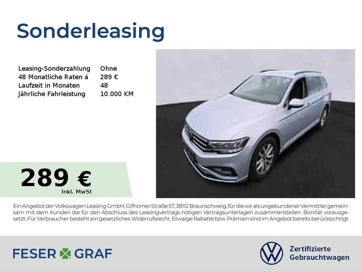 Volkswagen Passat Variant Business 2.0 TDI DSG Navi AHK Kamera SiHz LED Argent - 1