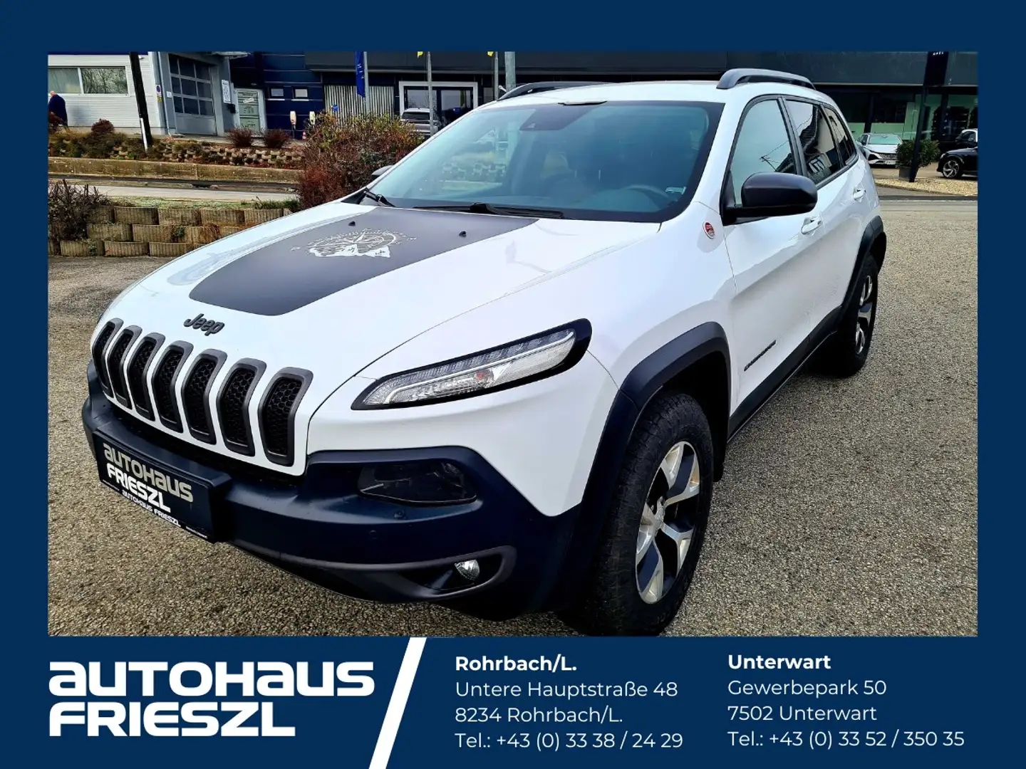 Jeep Cherokee 3,2 Pentastar V6 Trailhawk 4WD Aut. Weiß - 1