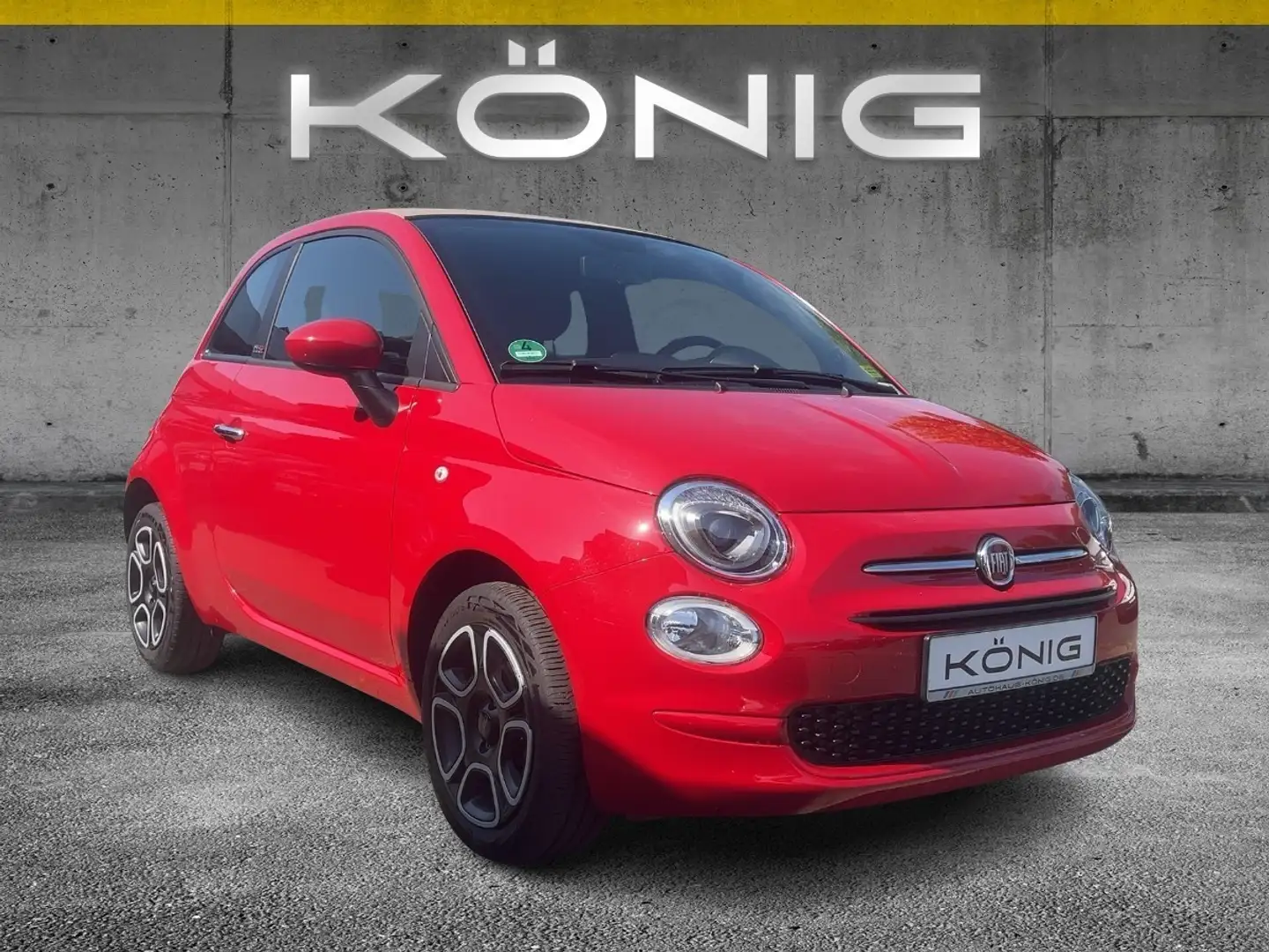 Fiat 500C Cabrio Club 1.0 Klima*Tempomat*CarPlay Rot - 2