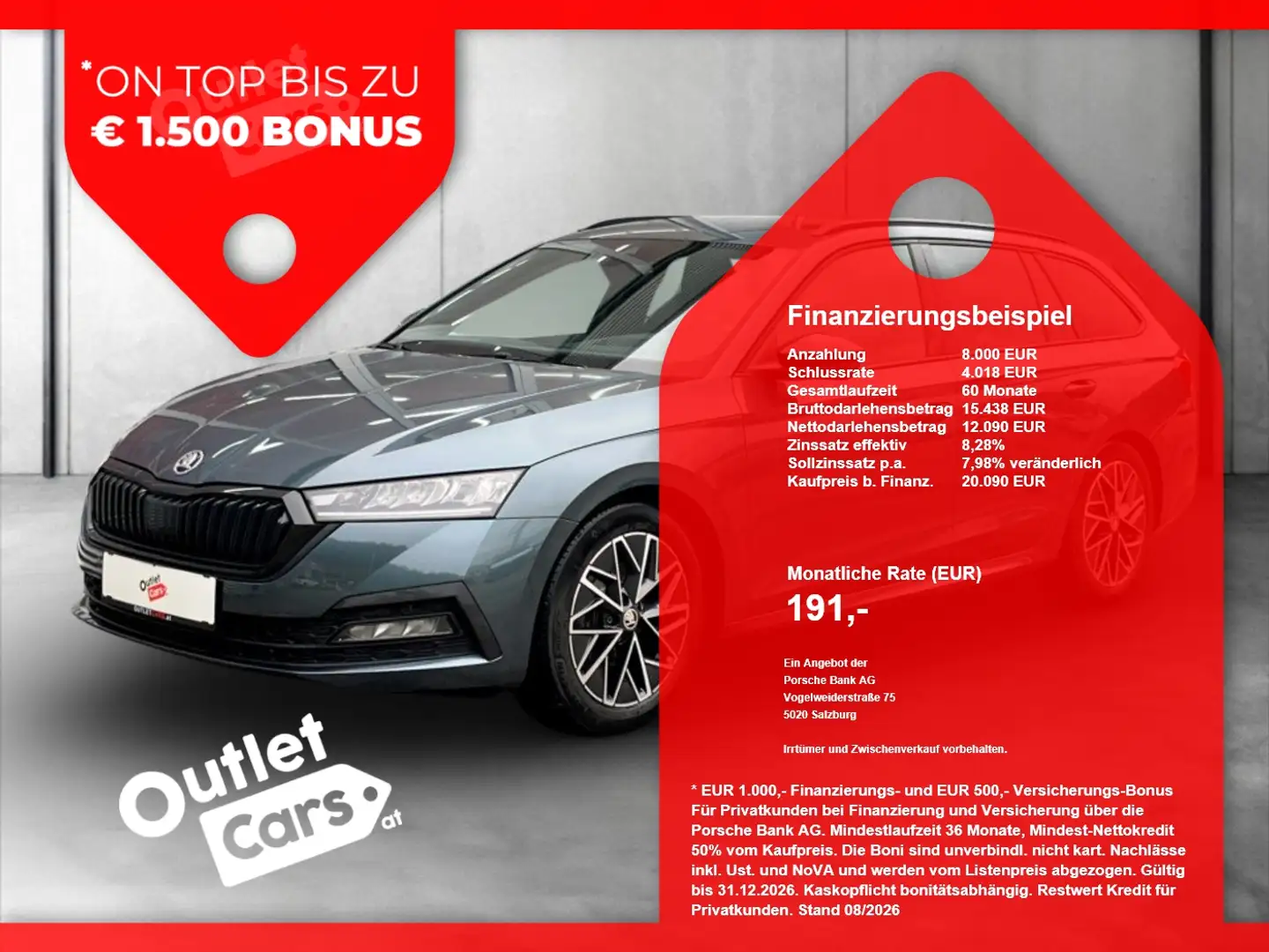 Skoda Octavia Combi 2.0 TDI Style LED+NAV+RADAR+SHZ Grau - 1