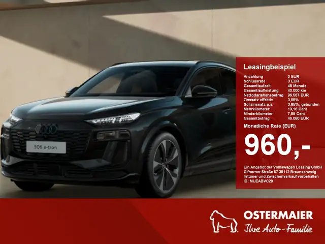 Audi SQ6 e-tron Sportback e-tron 360 kW 490PS quattro PANO,AHK,HuD