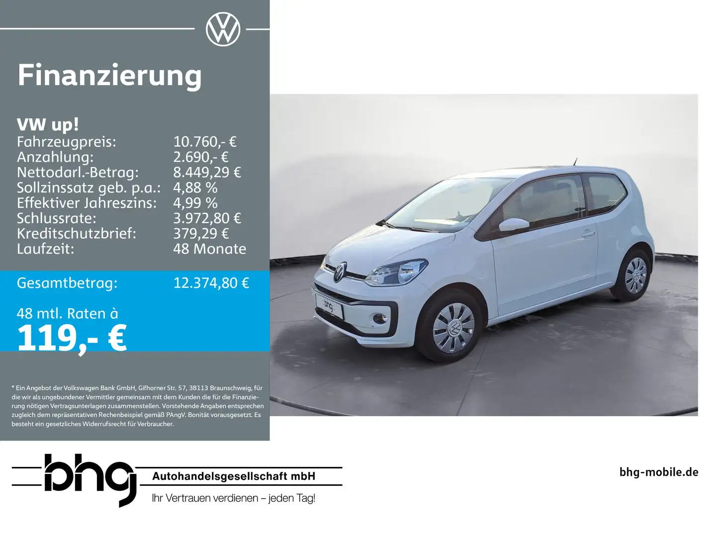 Volkswagen up! . Blanc - 1