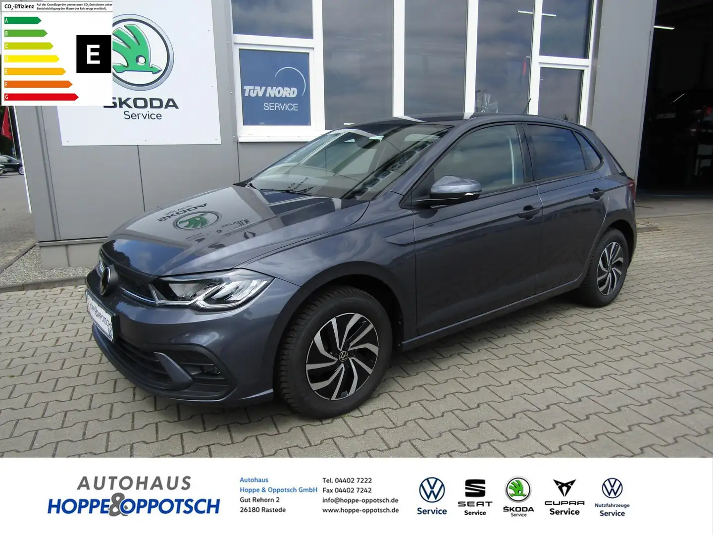 Volkswagen Polo 1.0 TSI Life LED ACC Travel A. App Connect Grau - 1