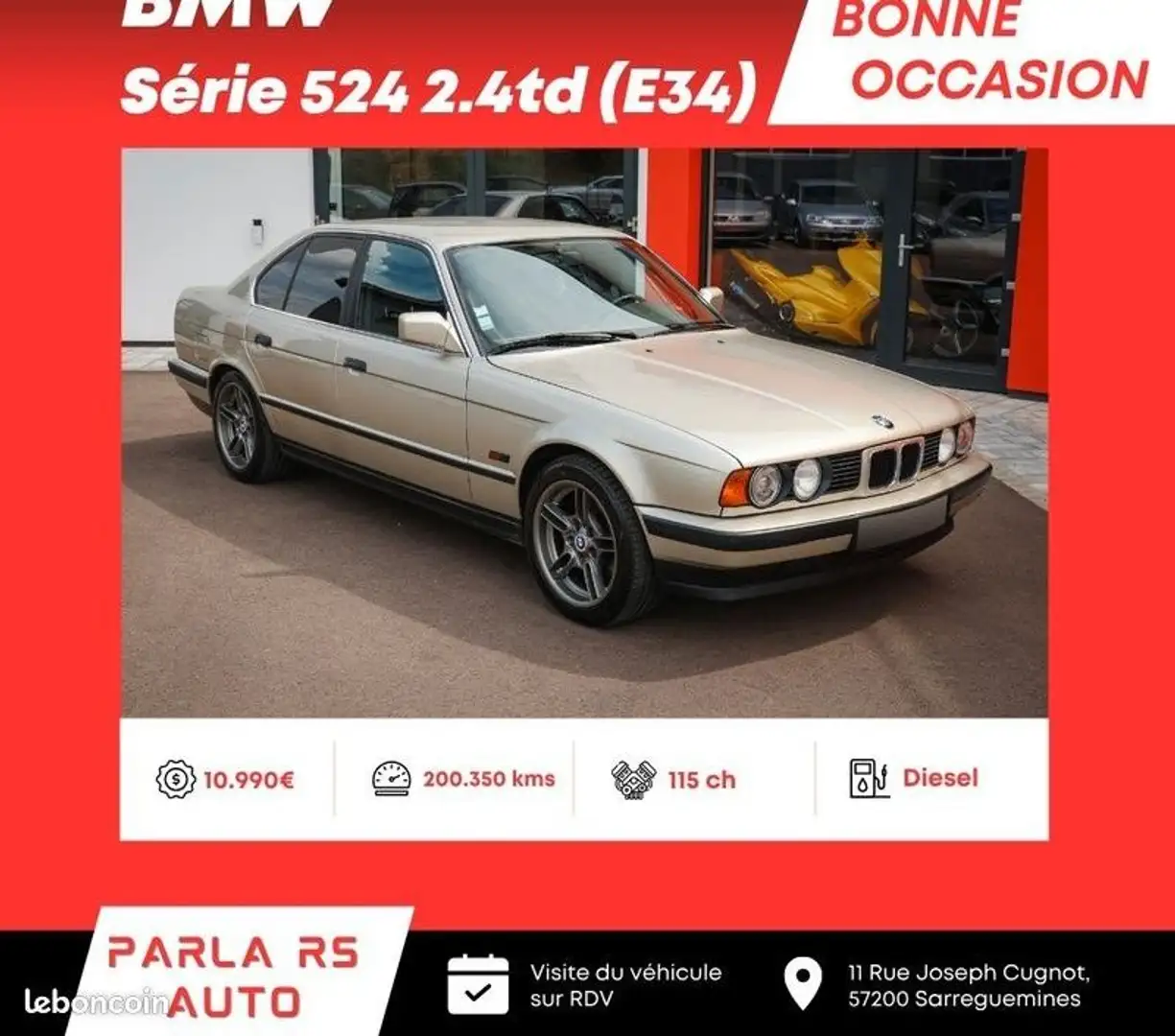 BMW 530 524td 2.4 115ch Swape moteur 530d M57 Or - 1