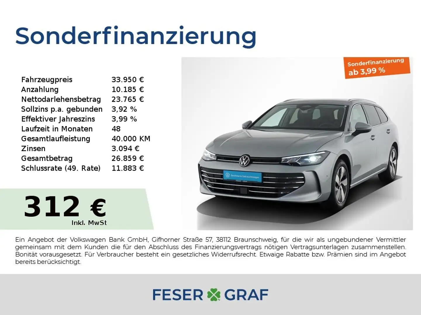 Volkswagen Passat Variant TDI Business AHK LED ACC 360° Plateado - 1