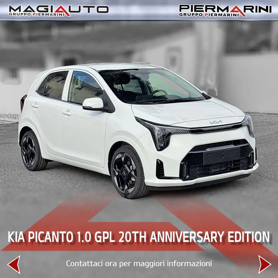 Kia Picanto Picanto 1.0 12V GPL 5 porte 20th Anniversary Edit Blanc - 1