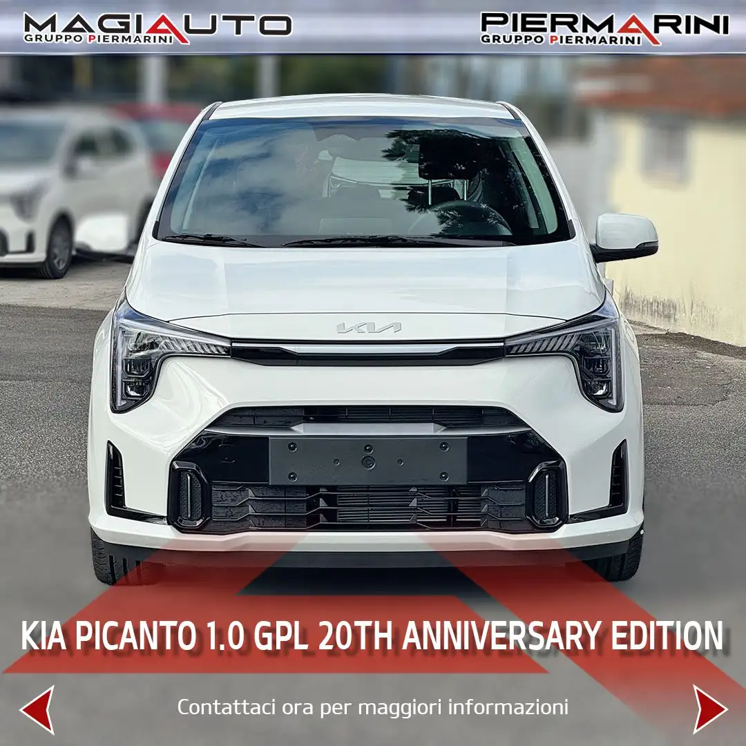 Kia Picanto Picanto 1.0 12V GPL 5 porte 20th Anniversary Edit Blanc - 2