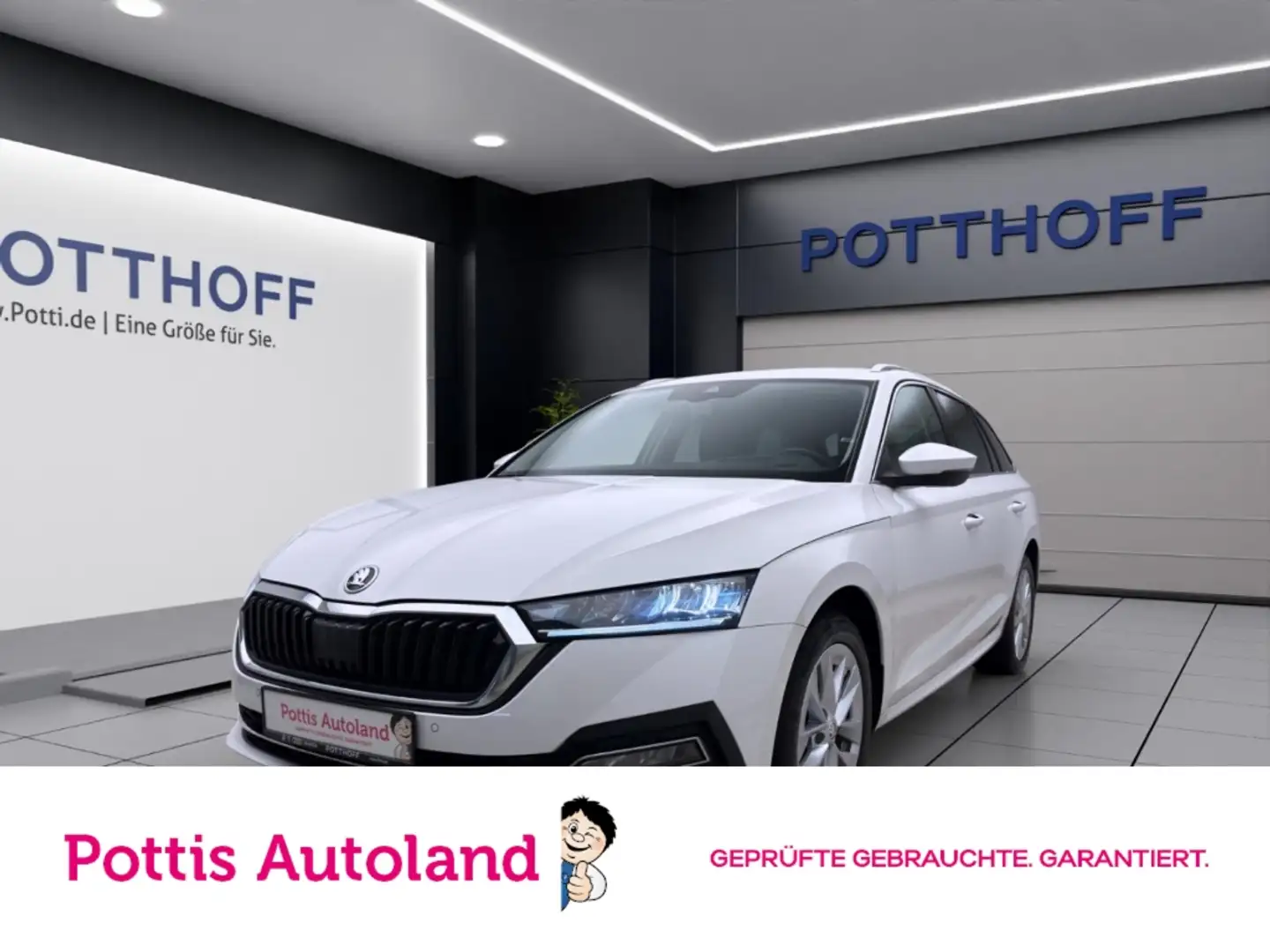 Skoda Octavia Combi 2.0 TDI STYLE NAVI PDC LED KLIMA Weiß - 1
