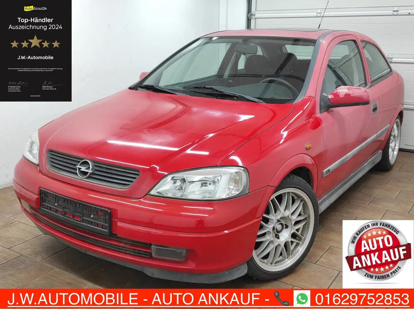 Opel Astra G 1.6 16V SPORT *TÜV* EL.SCHIEBEDACH 1-HAND Rojo - 1