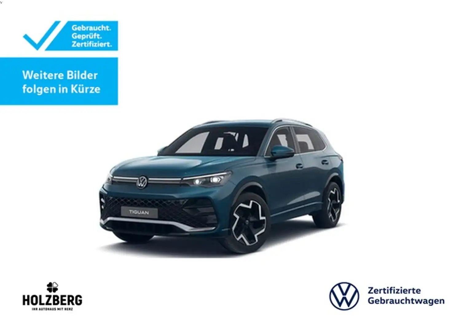 Volkswagen Tiguan 1.5 eTSI R-Line MATRIX+AHK+STHZ+HUD Blau - 1