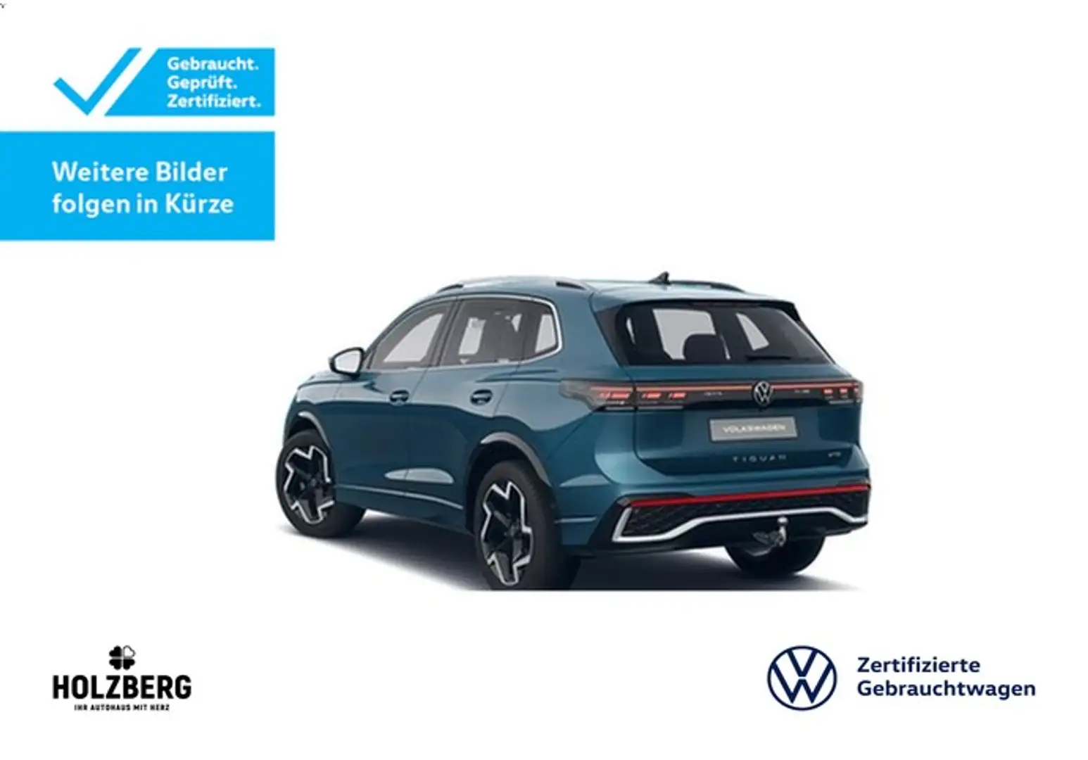 Volkswagen Tiguan 1.5 eTSI R-Line MATRIX+AHK+STHZ+HUD Blau - 2