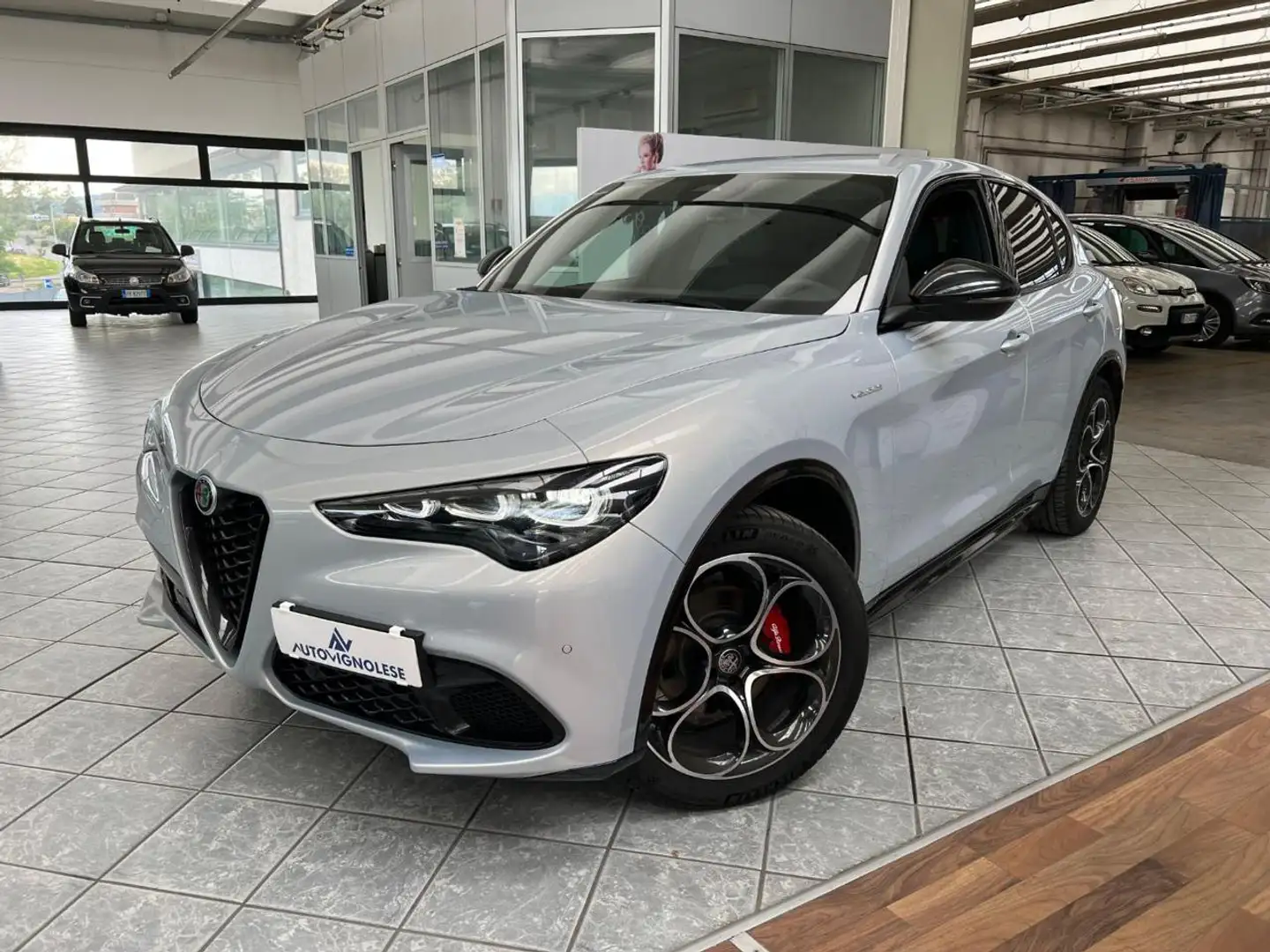Alfa Romeo Stelvio 2.2 Turbodiesel 210 CV AT8 Q4 Veloce Grijs - 1