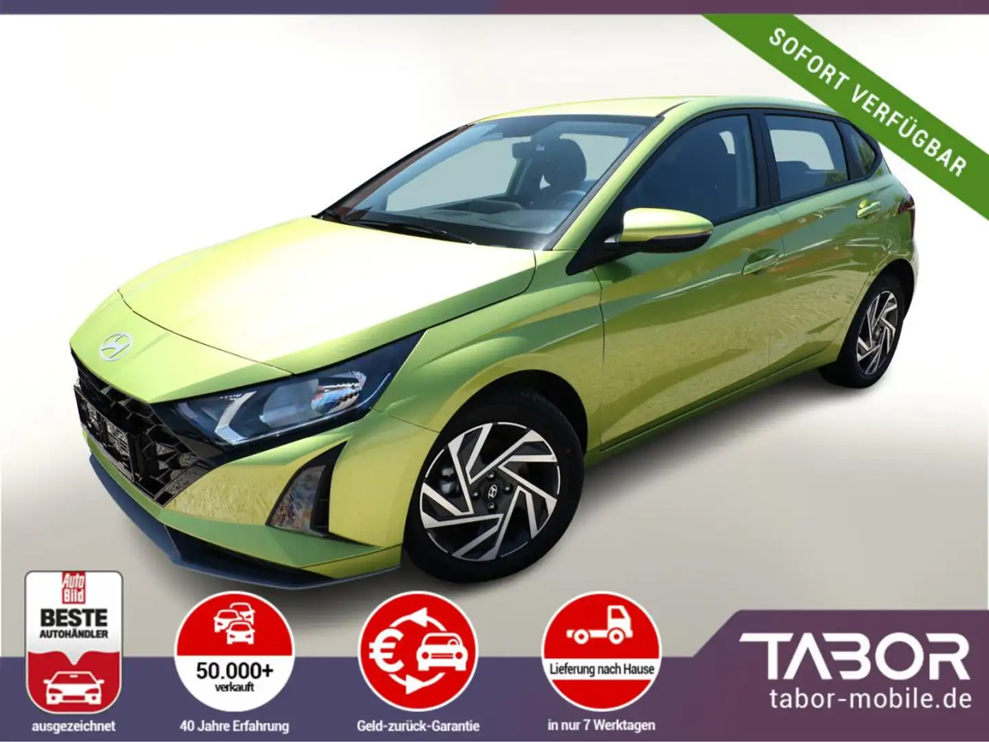Hyundai i20 1.0 TGDI 100 DCT Select Nav SHZ Kam SmartL Gelb - 1