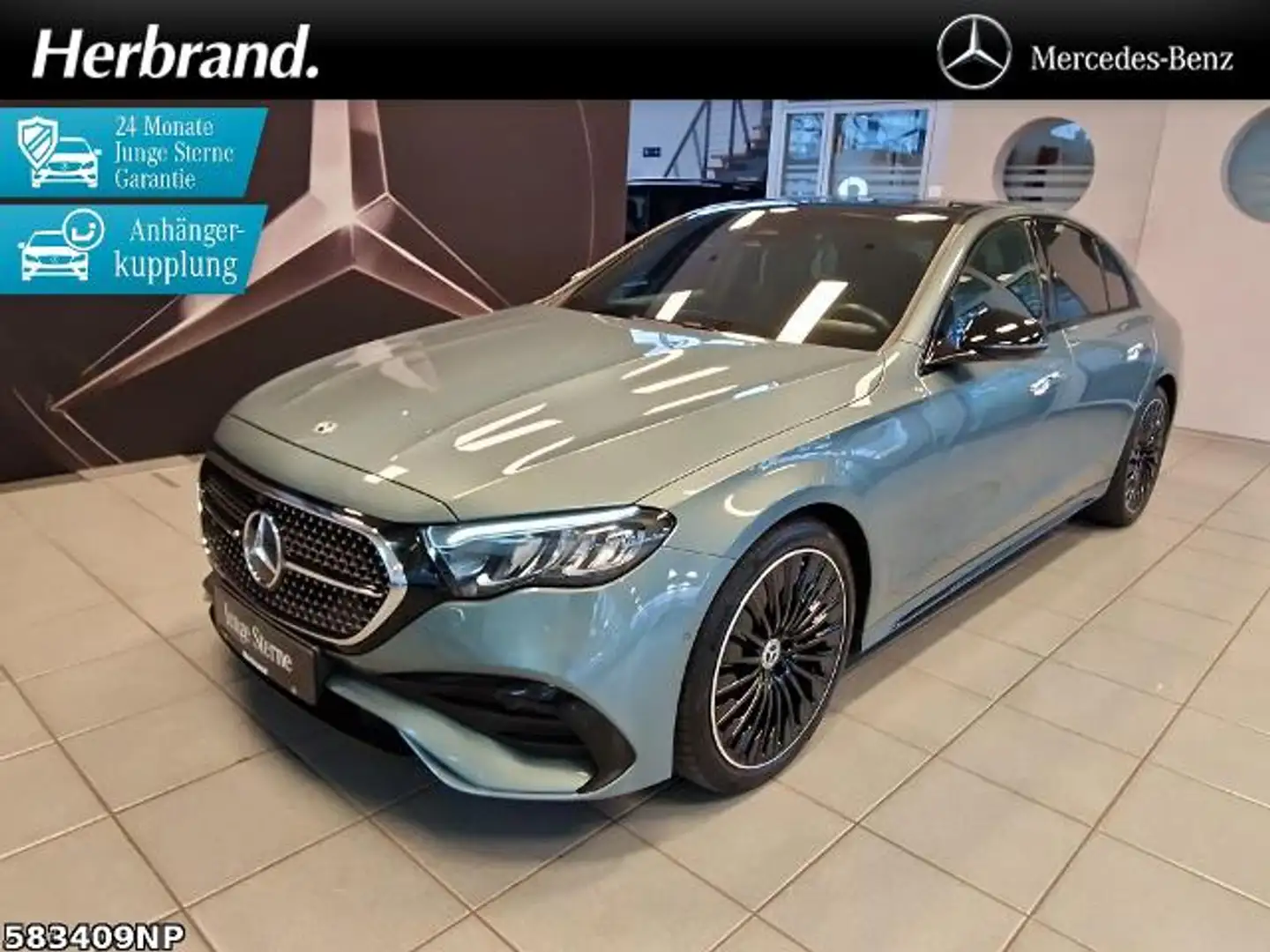 Mercedes-Benz E 220 d AMG  Standhzg. 20" Pano AHK Burmester 4D Plateado - 1