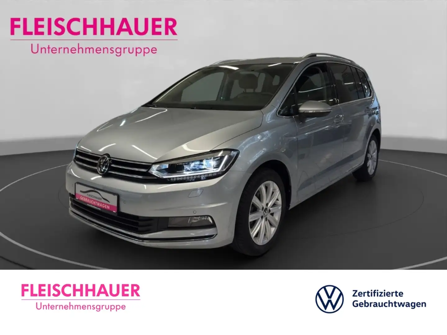 Volkswagen Touran Highline 2.0 TDI Navi+LED+AHK+App+7-Sitzer+Kamera Argent - 1