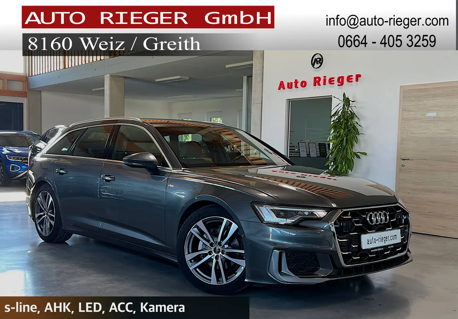 Audi A6 Avant 40TDI quattro s-line ACC AHK Matrix Virtual Grau - 1