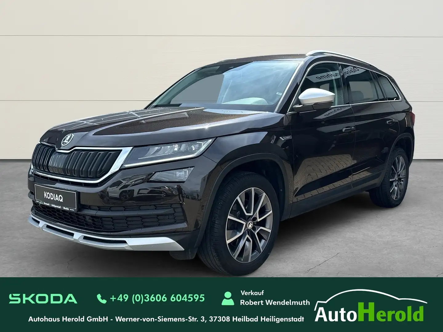 Skoda Kodiaq Scout 4x4 Scheckheftgepflegt Braun - 1