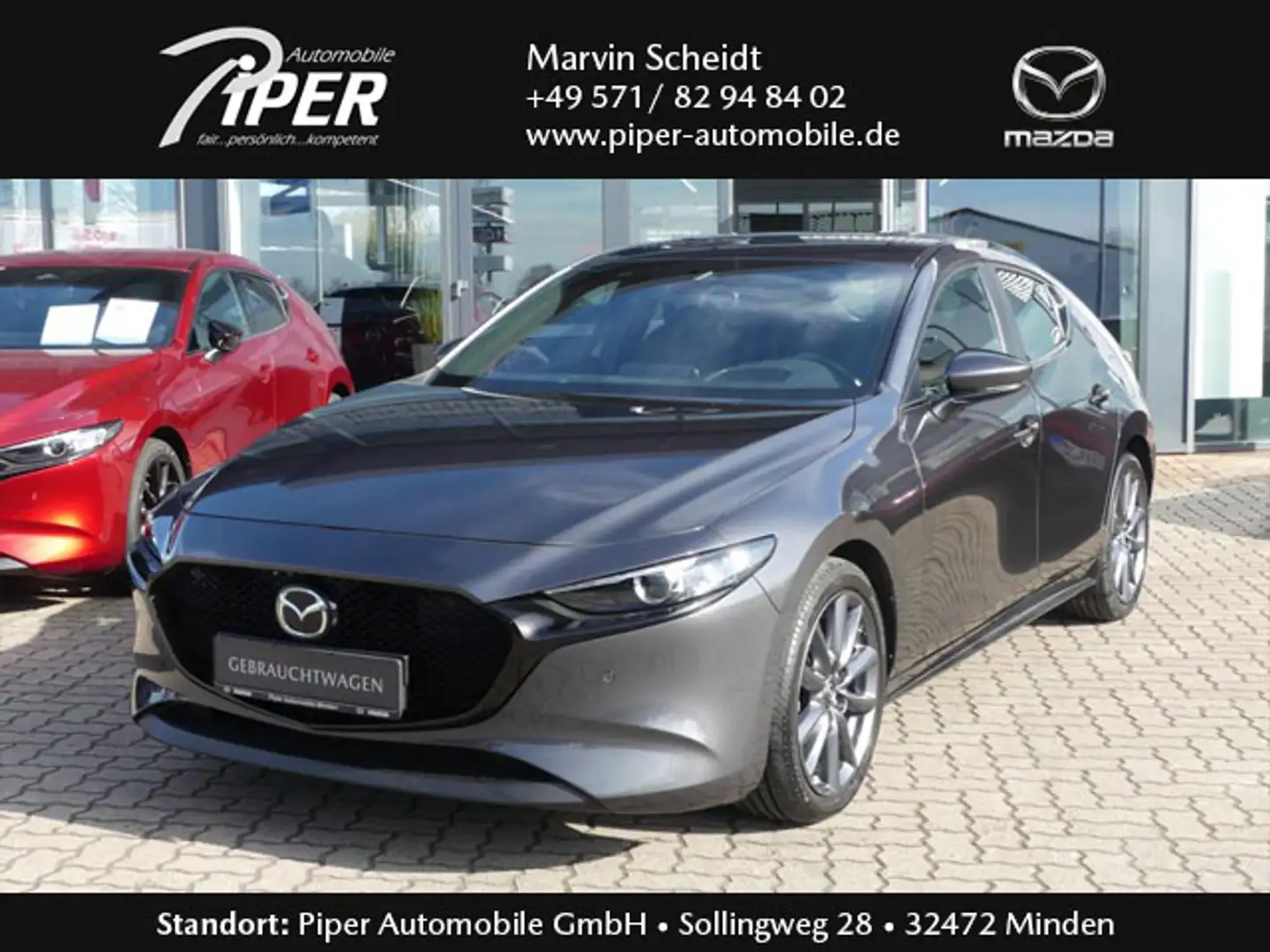Mazda 3 SKY-G 2.0 150PS SELECTION A18 LHZ RFK PDC Gris - 1