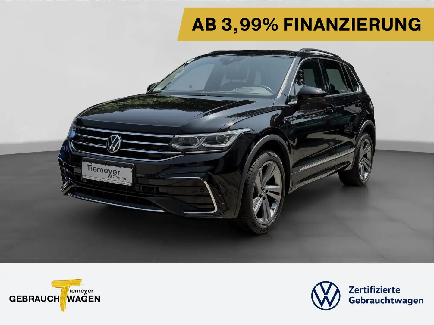 Volkswagen Tiguan 2.0 TDI 4M R-LINE STHZG AHK MATRIX HEAD-U Schwarz - 1