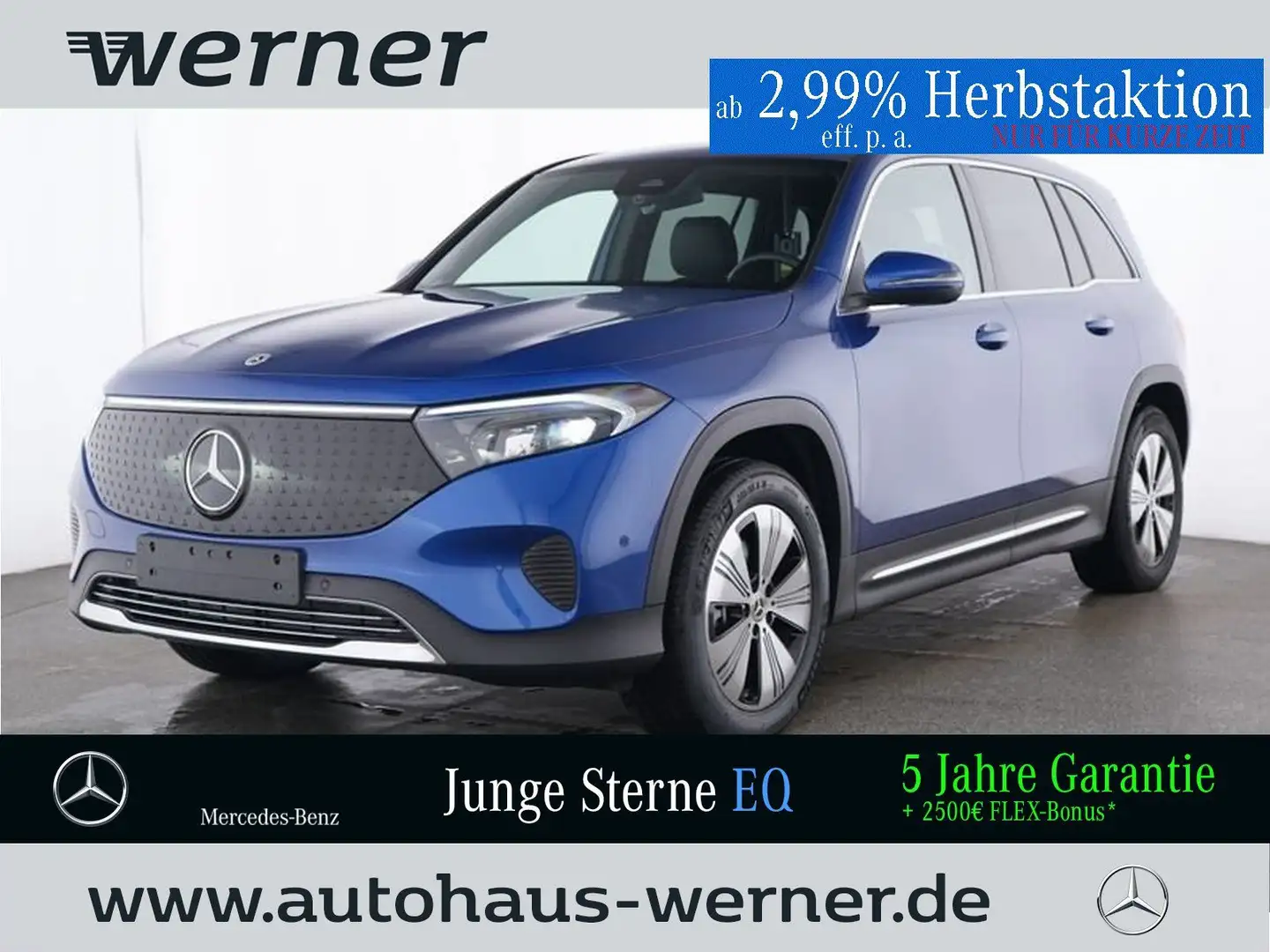 Mercedes-Benz EQB 300 4M PROGR-ADV WINTER VZA Bleu - 1