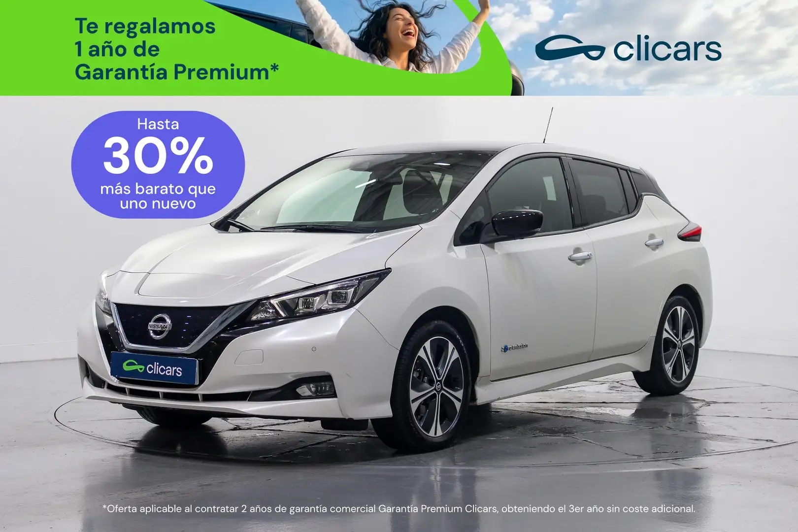 Nissan Leaf 40 kWh Tekna 110kW Blanco - 1