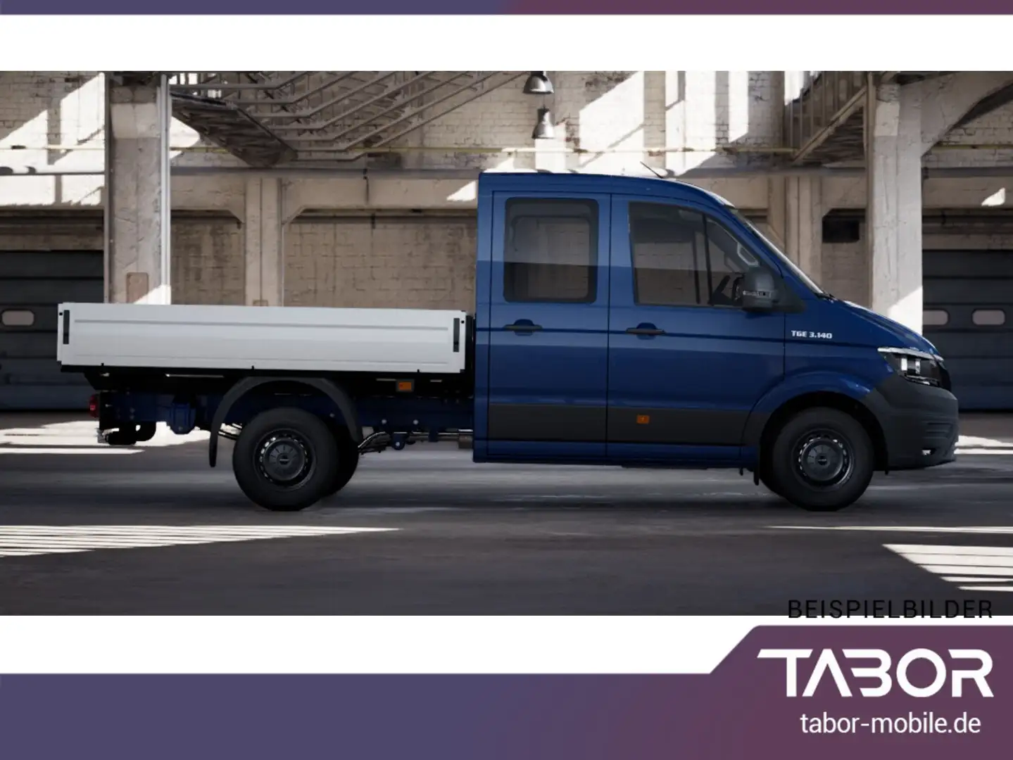 MAN TGE Pritsche DoKa 2.0 TDI 140 Kam Temp PDC 3-S Albastru - 2