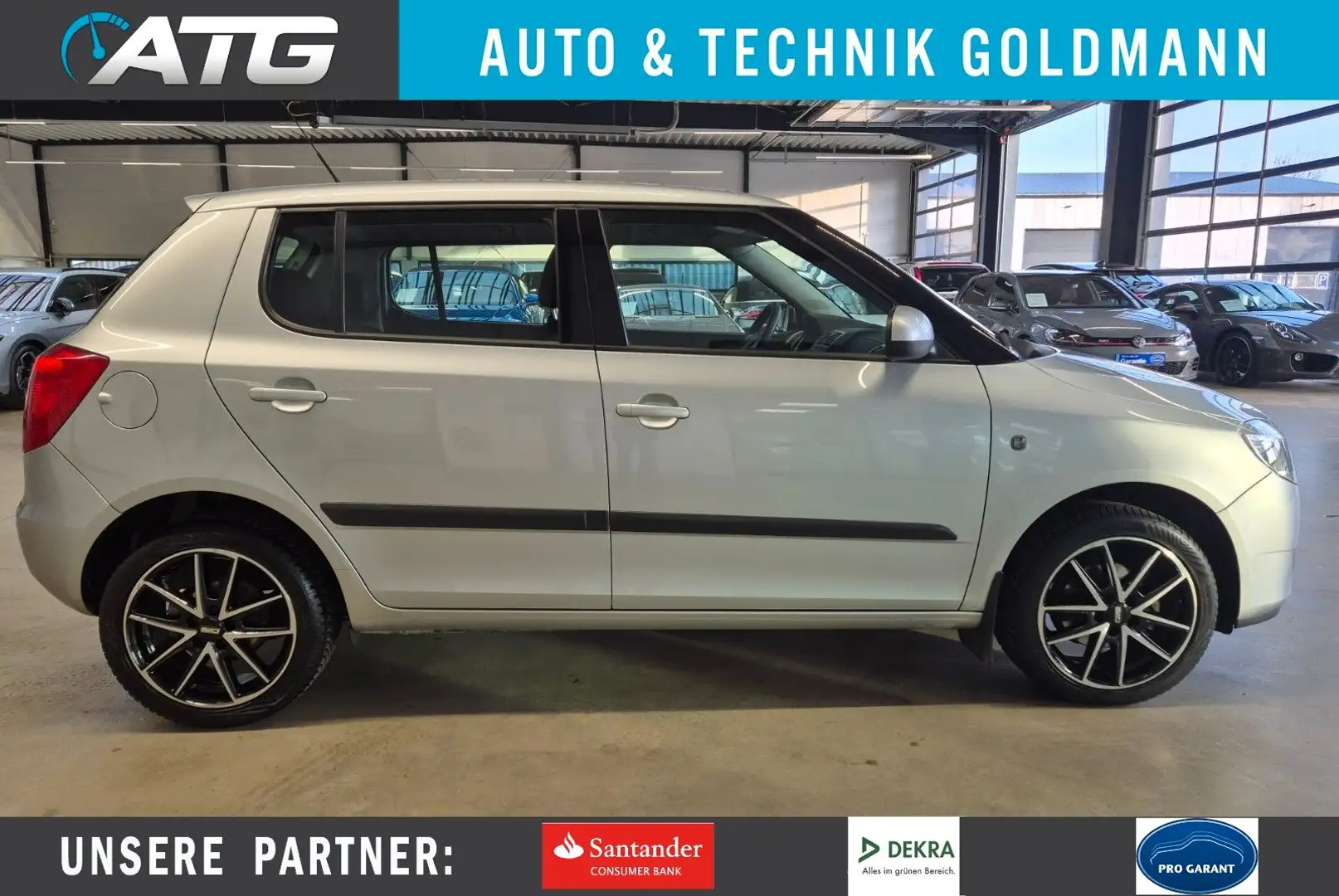 Skoda Fabia FABIA 1.6 AUTOMATIK AMBIENTE KLIMA TÜV+SERV NEU Silber - 1