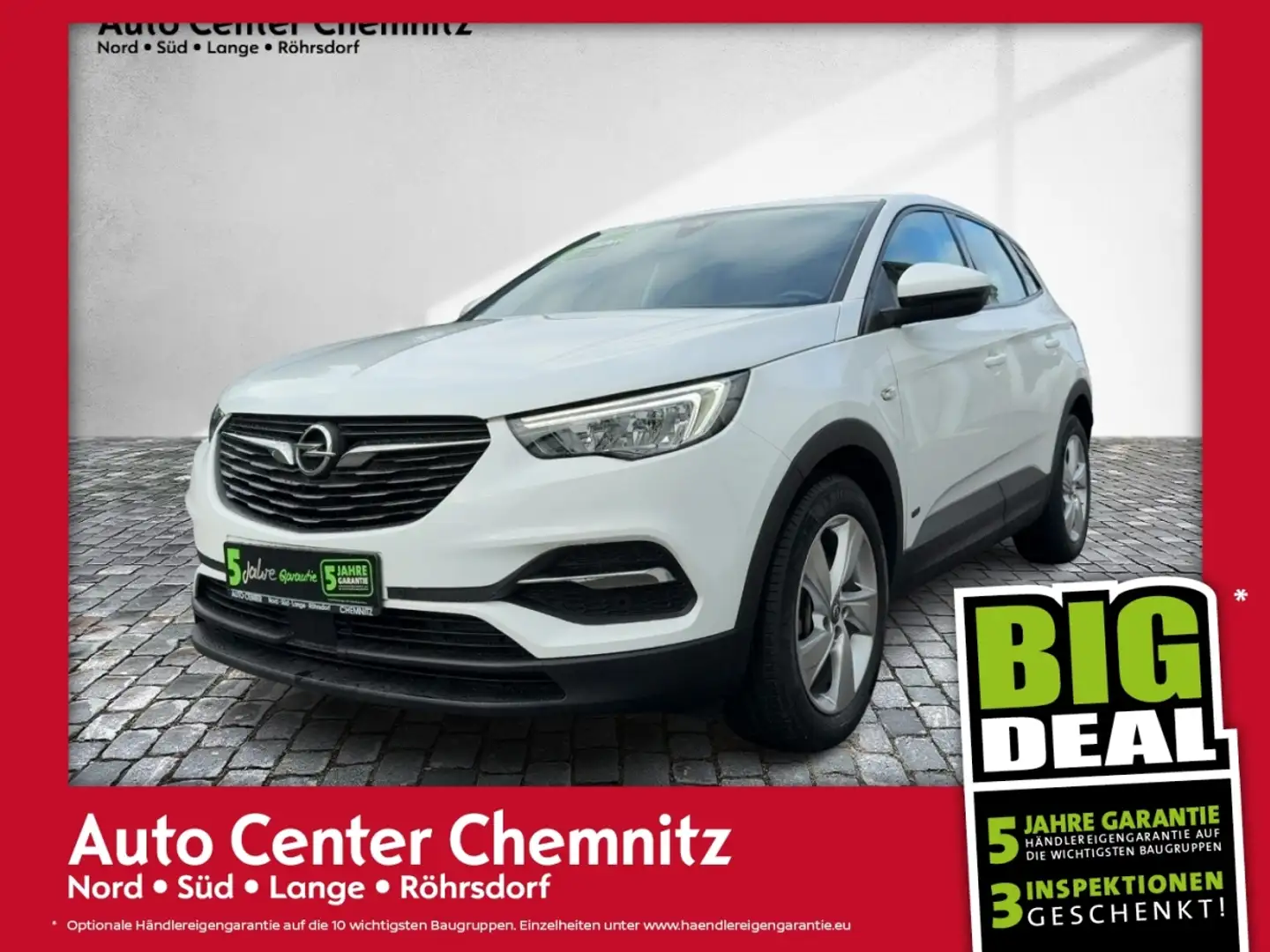 Opel Grandland 1.6 AT8 Hybrid Edition LED/Navi/Ergo Blanc - 1