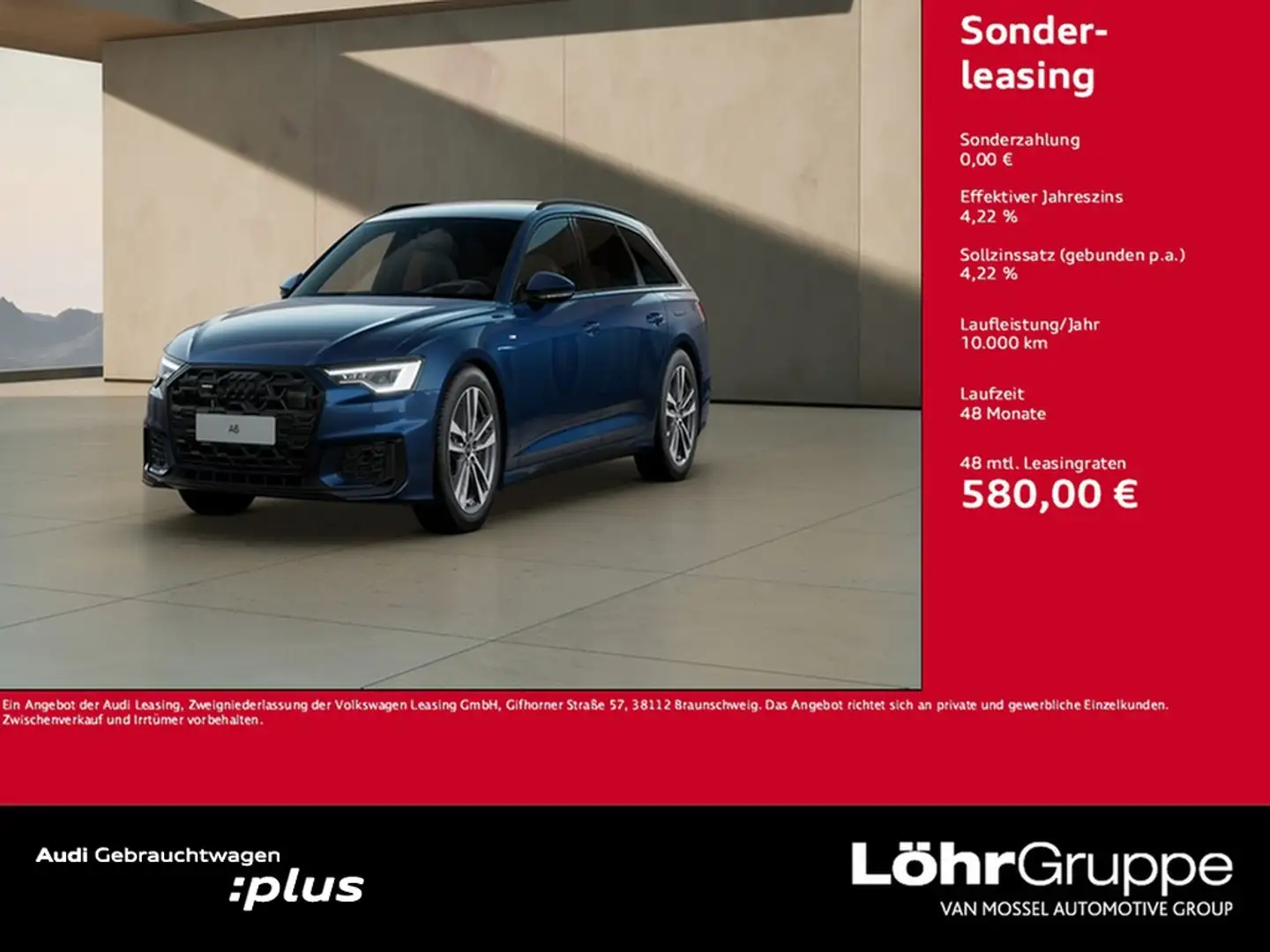 Audi A6 Avant 50 TFSIe S line Matrix ACC Kamera PDC+ Blau - 1