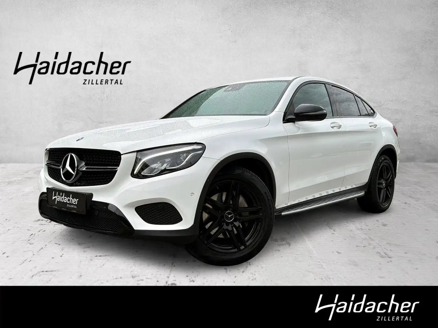 Mercedes-Benz GLC 220 d 4MATIC Coupé AMG Night RKam PTS Shz Weiß - 1