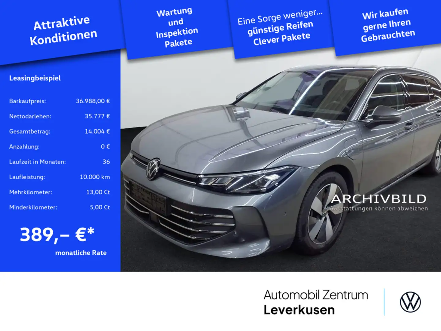 Volkswagen Passat Business MASSAGE HUD KAM SHZ CARPLAY LED Schwarz - 1