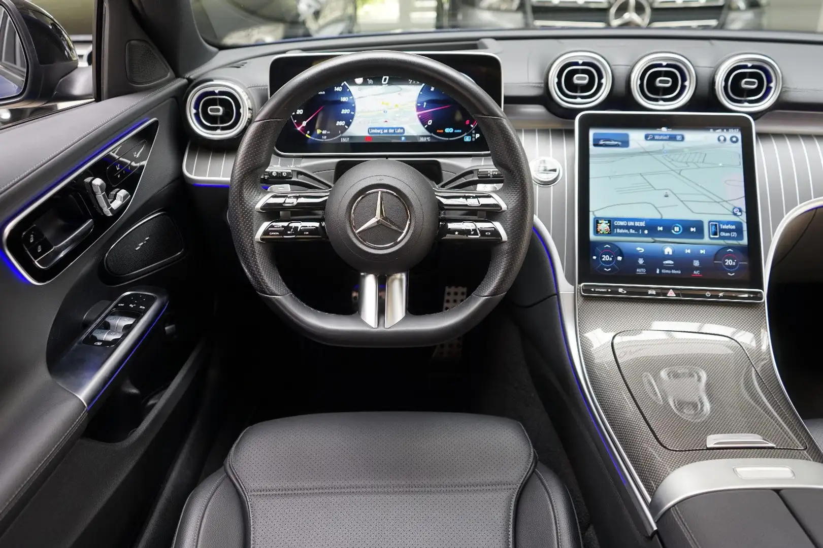 Mercedes-Benz C 300 d*AMG*Designo*Head*360*ACC*H-Lenk*Pano*Lase Blu/Azzurro - 2