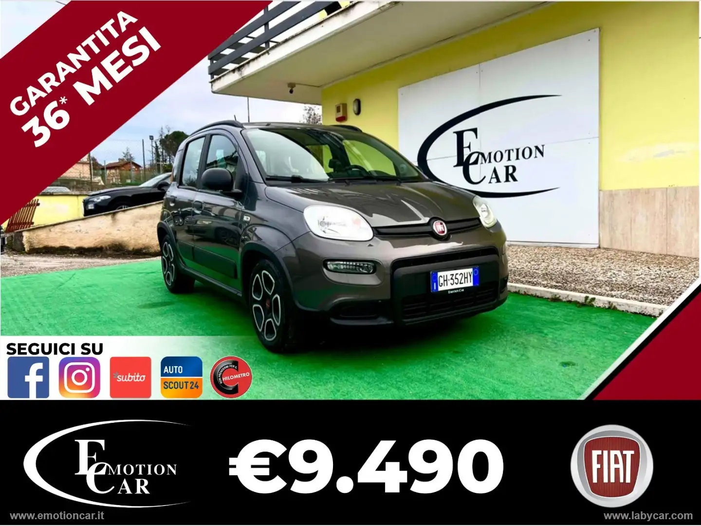 Fiat Panda 1.0 FireFly S&S Hybrid City Life - 2021 Grigio - 1