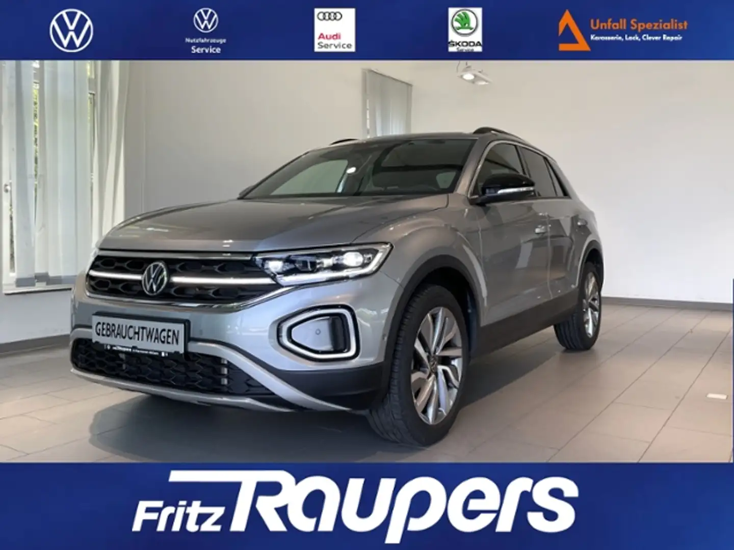 Volkswagen T-Roc 1.5 DSG Move +NAVI+KAMERA+AHK Silber - 1